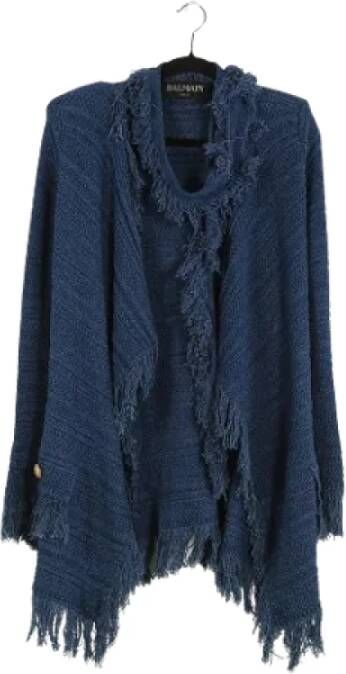 Balmain Pre-owned Knitwear & Sweatshirt Blauw Dames