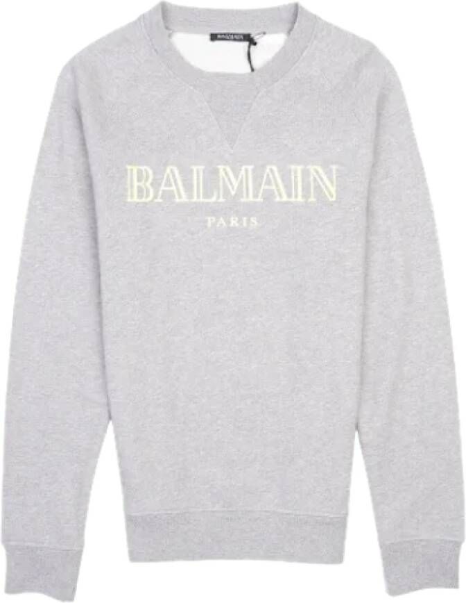 Balmain Pre-owned Knitwear & Sweatshirt Grijs Dames