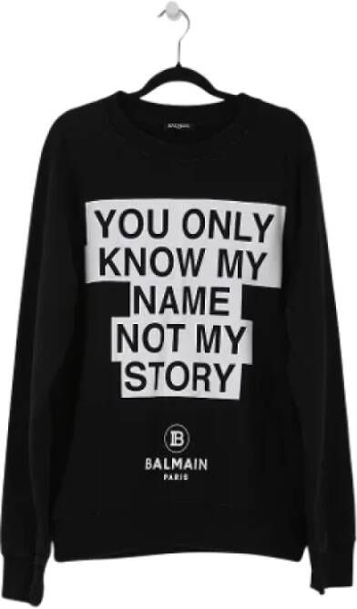 Balmain Pre-owned Knitwear & Sweatshirt Zwart Dames