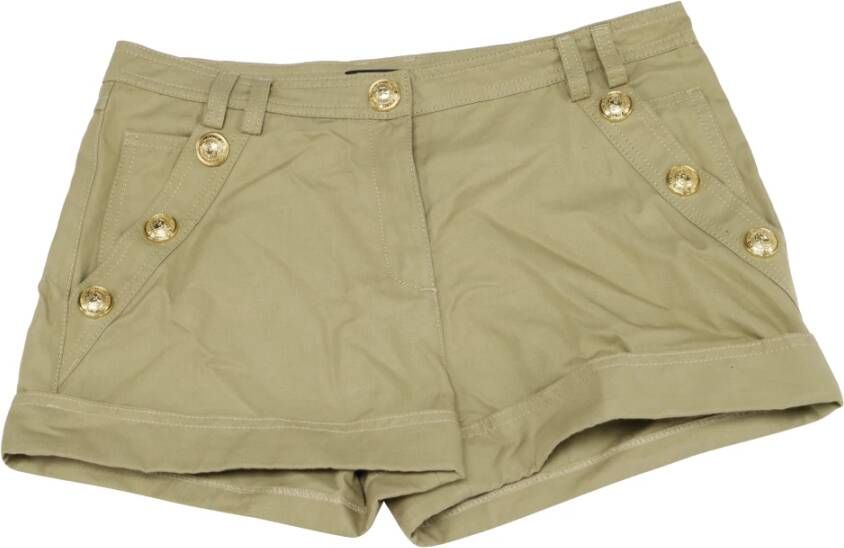 Balmain Pre-owned Mini -shorts Beige Dames