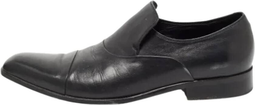 Balmain Pre-owned Platte schoenen Zwart Heren