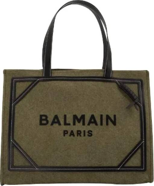 Balmain Pre-owned Canvas totes Groen Dames