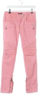 Balmain Pre-owned Pre-owned Cotton jeans Roze Dames