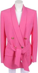 Balmain Pre-owned Pre-owned Viscose outerwear Roze Dames