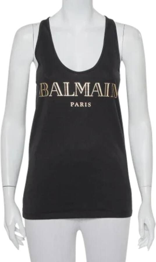 Balmain Pre-owned Tops Zwart Dames