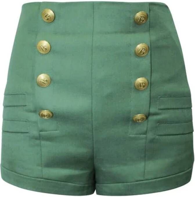 Balmain Pre-owned Voldoende wollen bodems Groen Dames