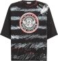 Balmain Ebe Noir Blanc Rouge Losse T-Shirt Black Heren - Thumbnail 1
