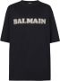 Balmain T-shirt met kristallen applicatie Zwart Heren - Thumbnail 1