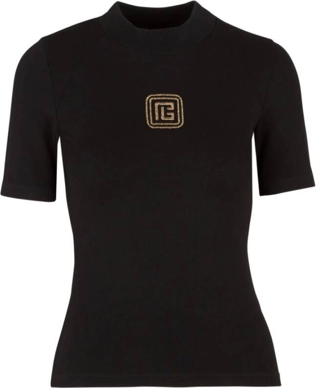 Balmain Retro PB T-Shirt Black Dames