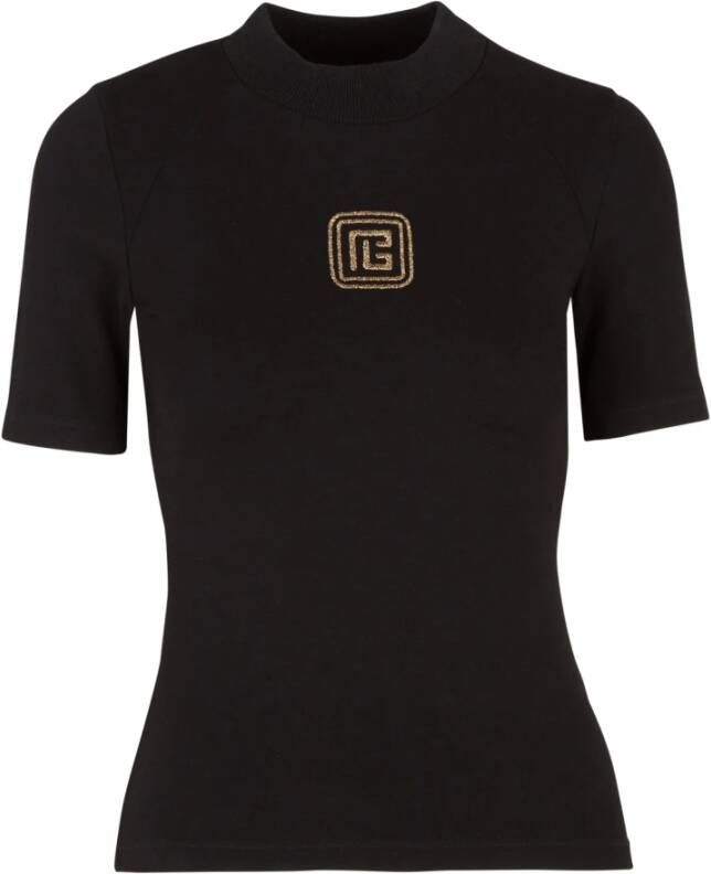 Balmain Retro PB T-Shirt Zwart Dames