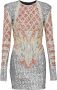 Balmain Korte geborduurde jurk Meerkleurig Dames - Thumbnail 1