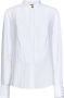 Balmain Geplooide crepe Tuxedo shirt White Dames - Thumbnail 1