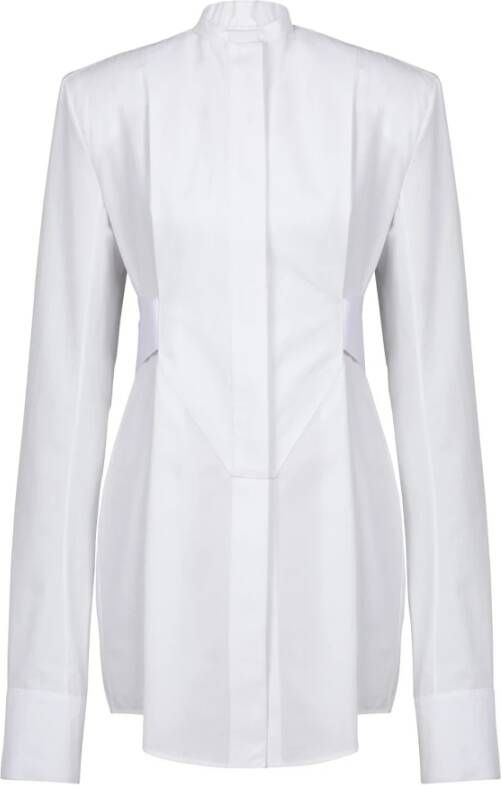 Balmain Lange katoenen jurk White Dames