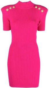 Balmain Short Dresses Roze Dames