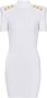 Balmain Korte gebreide jurk White Dames - Thumbnail 1