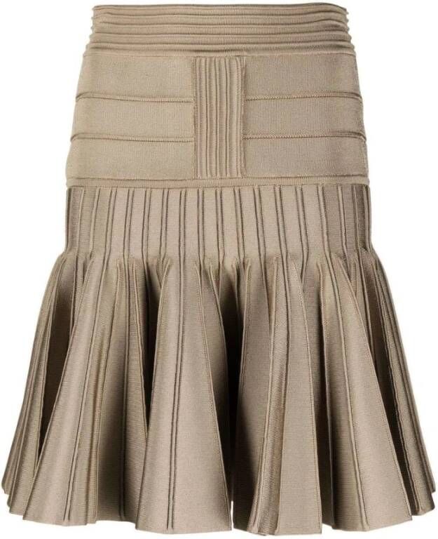 Balmain Short Skirts Beige Dames