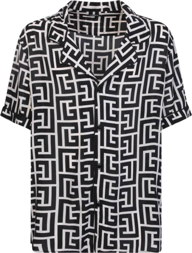 Balmain Short Sleeve Shirts Meerkleurig Heren