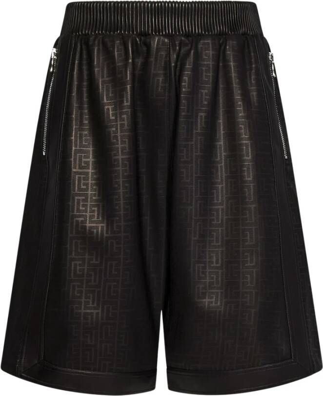 Balmain Shorts Zwart Heren