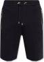 Balmain Katoenen shorts met reliëf logo Black Heren - Thumbnail 1