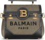 Balmain Sac B-Buzz 23 en toile avec empiècements en cuir Beige Dames - Thumbnail 4