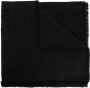 Balmain Sjaal met monogram Zwart Dames - Thumbnail 1