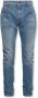 Balmain Slim-fit denim jeans met metalen details Blue Heren - Thumbnail 1