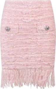 Balmain Skirt Yf1Lb059Kc13 Roze Dames