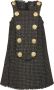 Balmain Betoverende Zwart Gouden Jurk voor Modebewuste Vrouwen Black Dames - Thumbnail 1