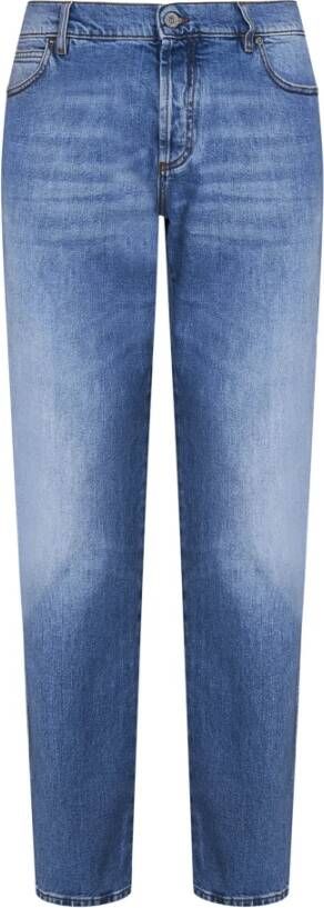 Balmain Slim-Fit Blauwe Jeans voor Heren Blauwe Ss23 Heren Jeans Blue Heren