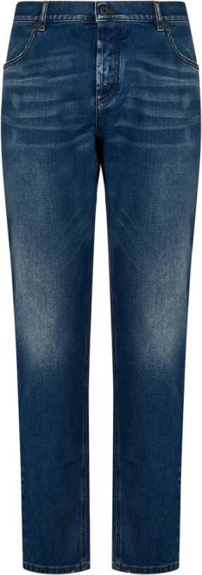 Balmain Slim-Fit Blauwe Jeans voor Heren Blauw Heren
