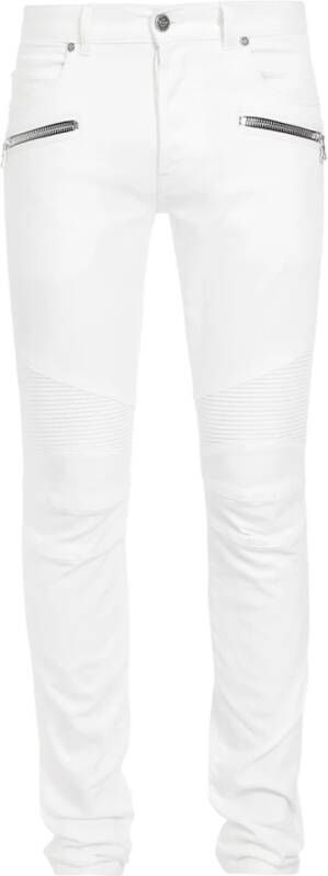 Balmain Slim-fit cotton jeans White Heren