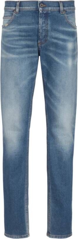 Balmain Slim Jeans met 98% katoen Blue Heren