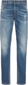 Balmain Slim-fit denim jeans Blauw Heren
