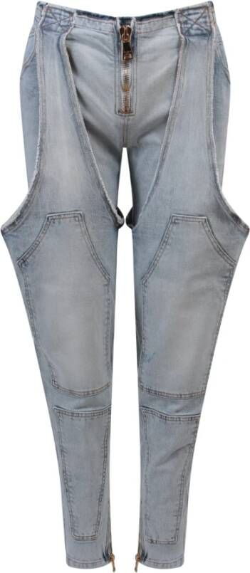 Balmain Slim-fit Jeans Blauw Dames