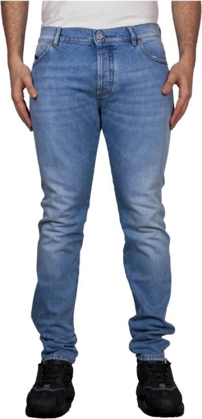 Balmain Slim-Fit Jeans Blauw Heren