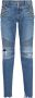 Balmain Blauwe Slim Fit Jeans met Geribbelde Knieën en Gescheurde Details Blue Heren - Thumbnail 1