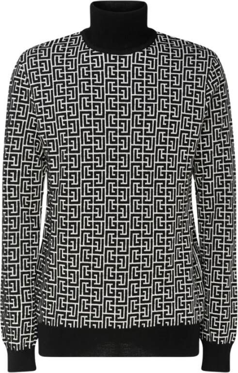 Balmain Stijlvolle Sweaters Collectie Zwart Heren