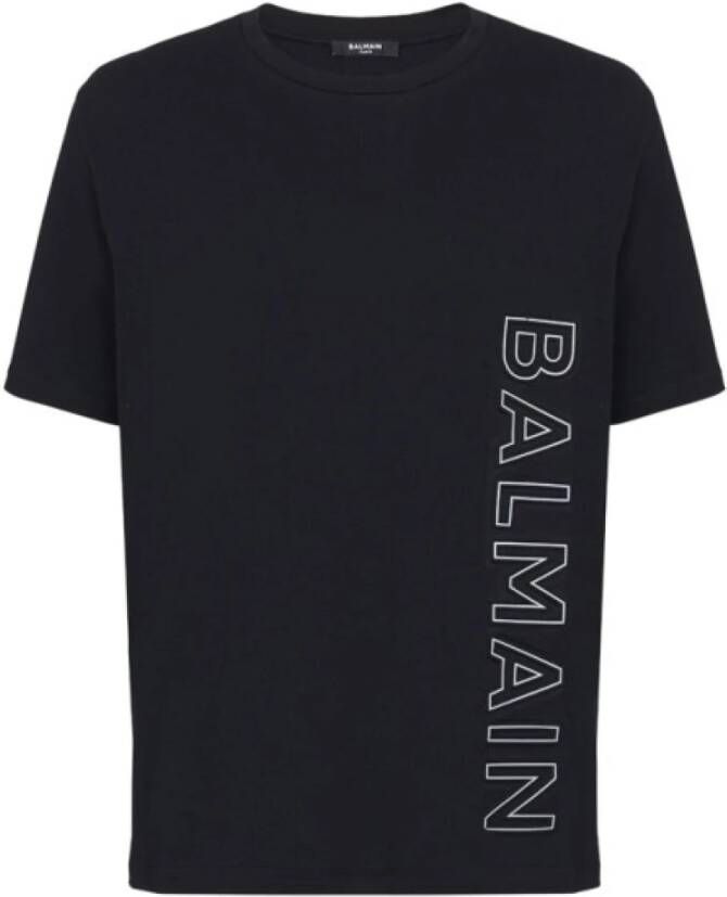 Balmain Stijlvolle T-shirts en Polos Zwart Heren