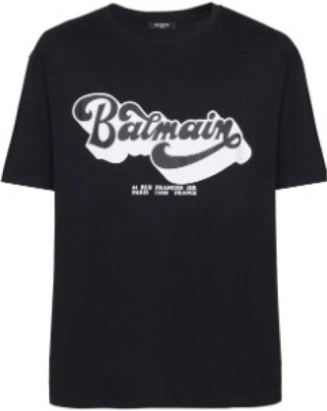 Balmain Stijlvolle T-shirts en Polos Zwart Heren