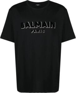 Balmain Stijlvolle Zwarte T-shirt voor Heren Zwart Heren
