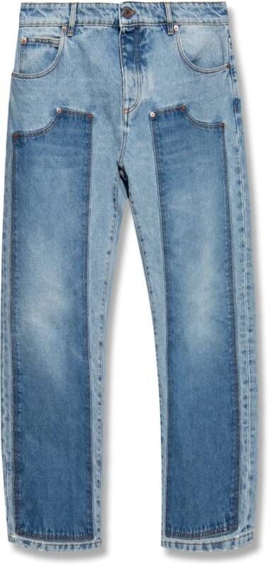 Balmain Straight leg jeans Blauw Heren