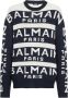 Balmain Sweater embroidered with Paris logo Zwart Heren - Thumbnail 1
