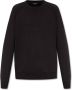 Balmain Katoenen sweatshirt met reliëf logo Cotton sweatshirt with embossed logo Black Heren - Thumbnail 1