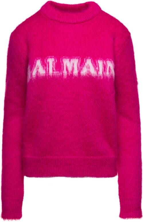Balmain Roze Sweaters voor Vrouwen Pink Dames