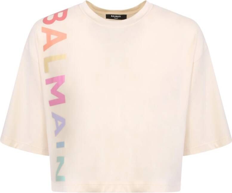 Balmain T-shirt Beige Dames