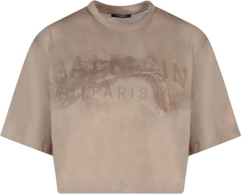 Balmain T-shirt Beige Dames