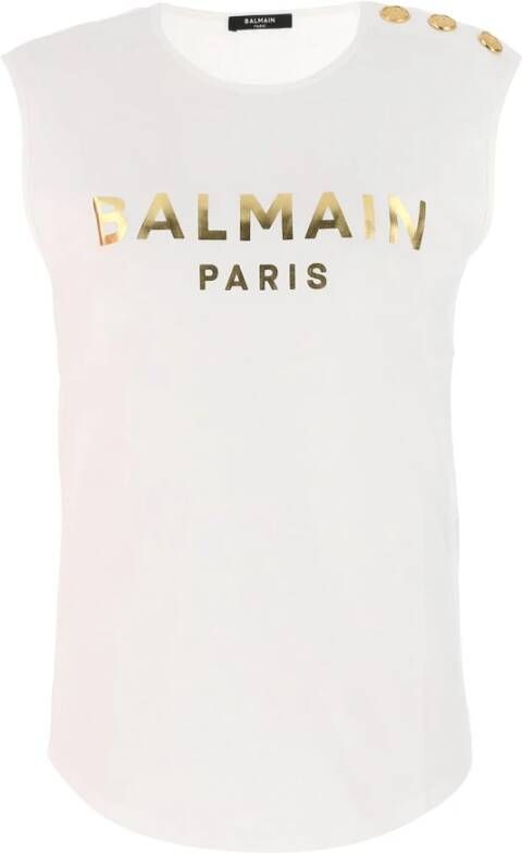 Balmain T-shirt Beige Dames