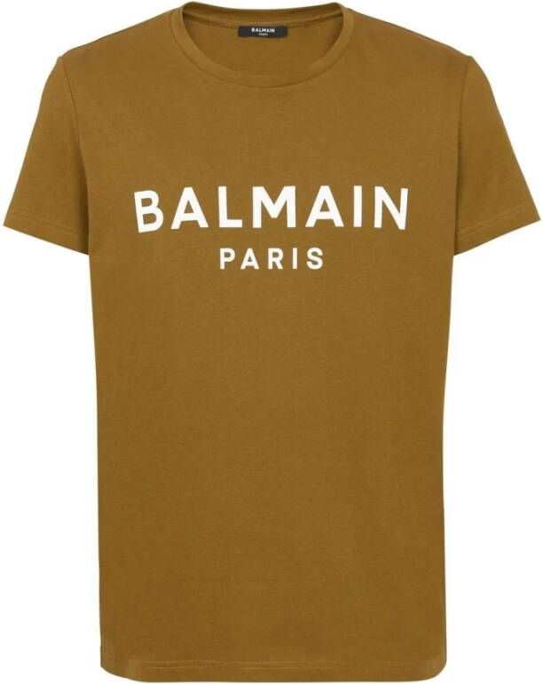 Balmain T-shirt Bruin Heren