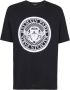Balmain Zwart biologisch katoenen logo print T-shirt Black Heren - Thumbnail 1
