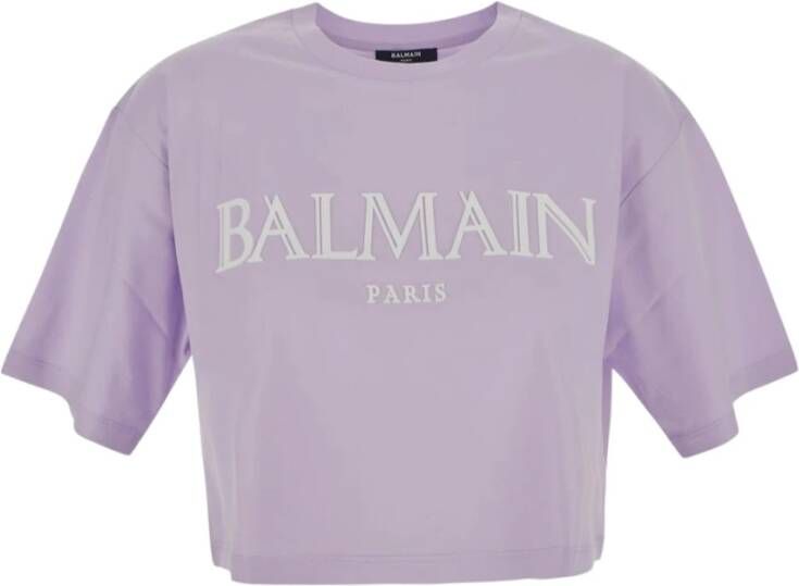 Balmain T-shirt Paars Dames
